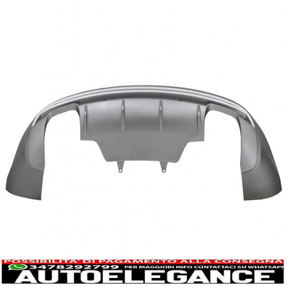 paraurti posteriore spoiler mantovana diffusore doppia uscita adatto per audi q5 8r facelift (2013-2016) paraurti standard se