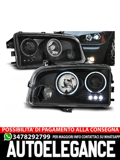 DODGE CHARGER LX 06-10 ANGEL EYES CCFL BLACK 
