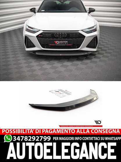 SPLITTER ANTERIORE adatto compatibile per V.3 AUDI RS6 C8 / RS7 C8 (2019 - )