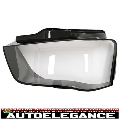 headlights lenses glasses suitable for audi a4 b8.5 8k2 sedan avant (2012-2015)