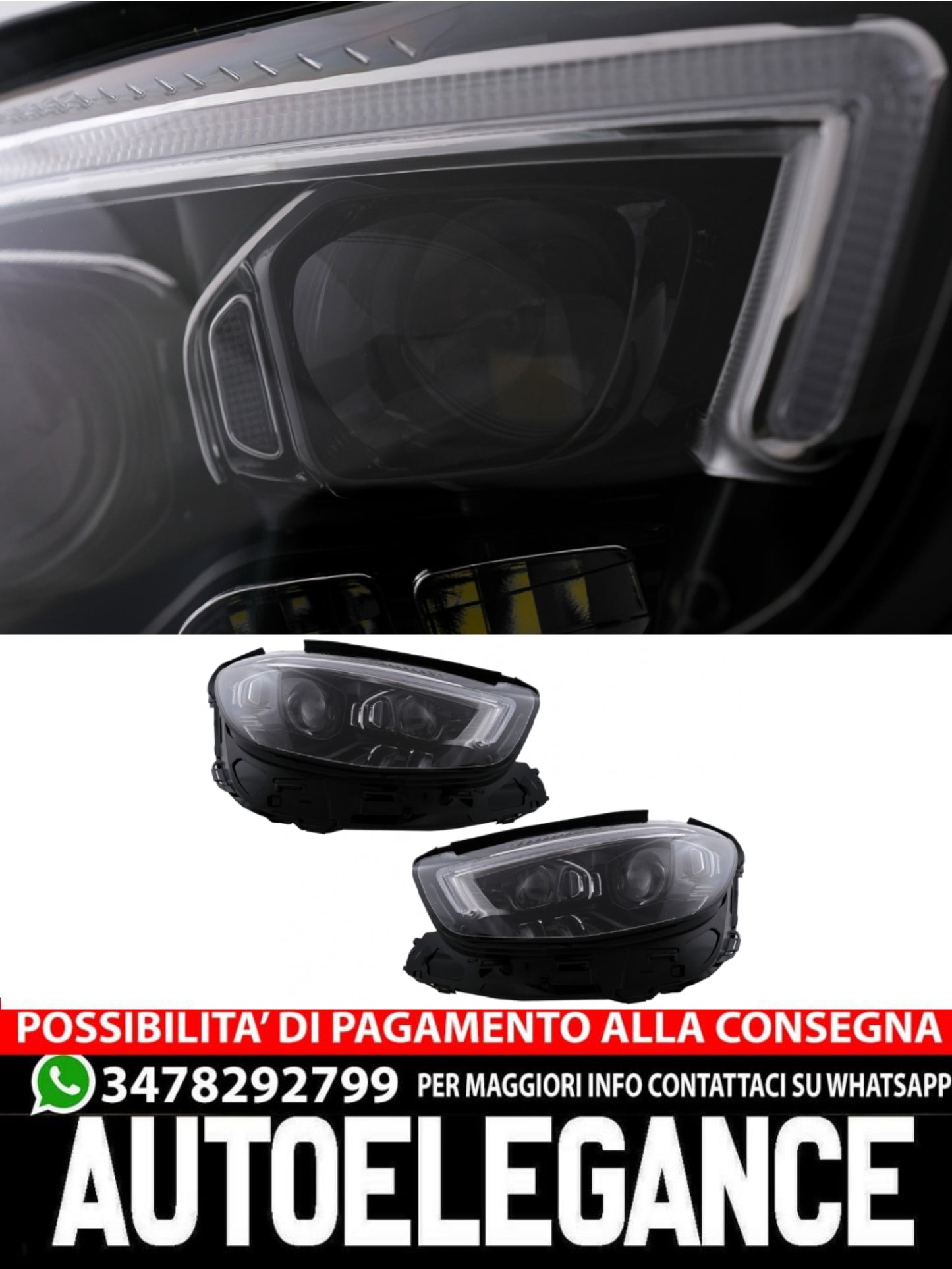 LED Headlights Suitable for Mercedes E-Class W213 2016-2019a Facelift2020-CONVERSION 