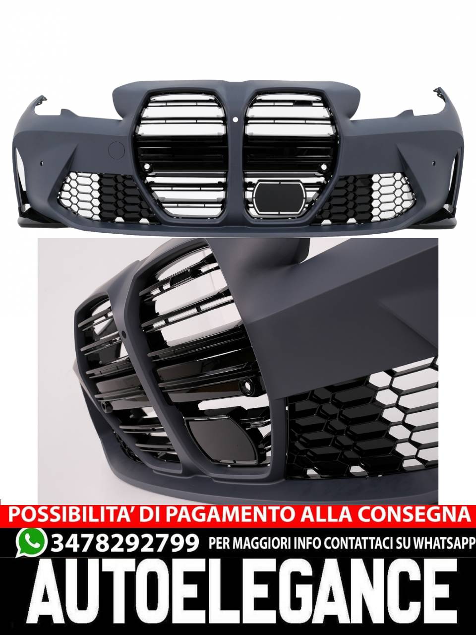 Paraurti anteriore adatto per BMW Serie 3 G20 Berlina G21 Touring (2018-2022)