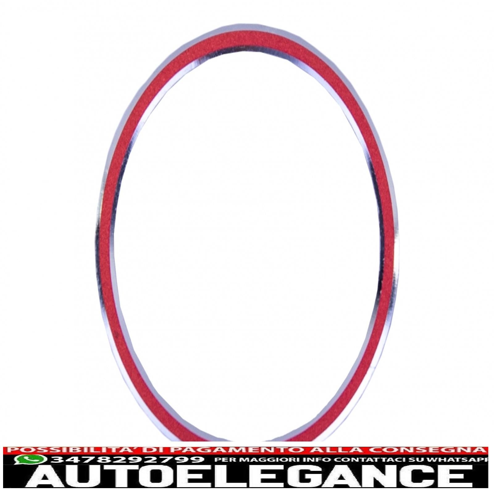 anello telaio accensione rosso adatto per mercedes classe a w176 classe b w246 classe cla c117 e classe gla x156 AUTOELEGANCERICAMBI