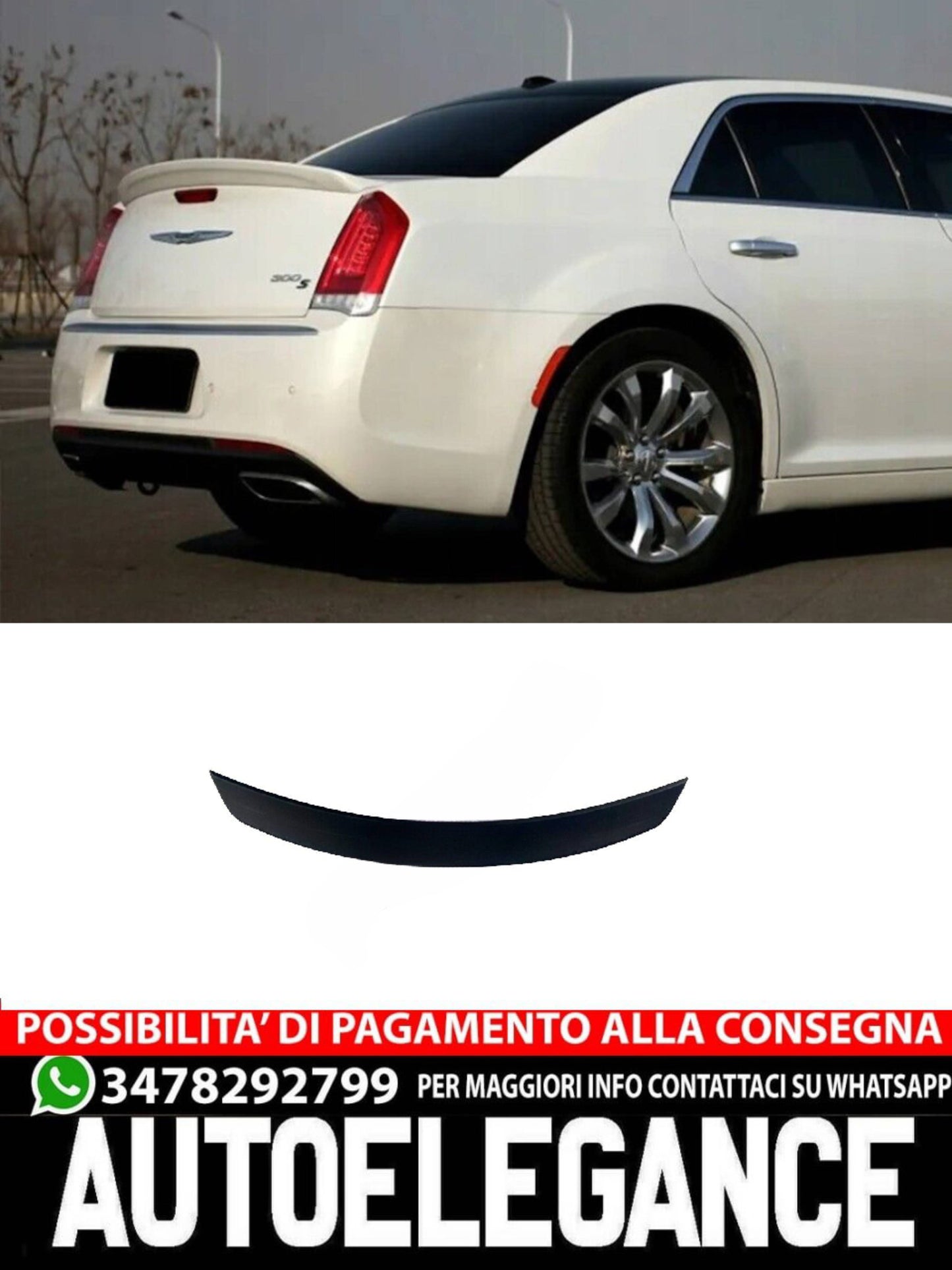 SPOILER adatto per Chrysler 300C II 2011–23