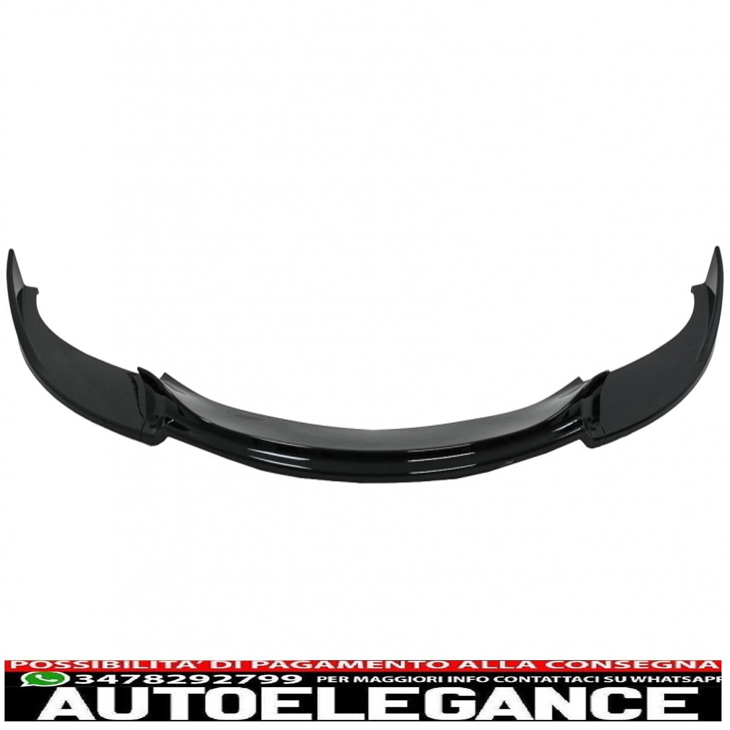 Front bumper spoiler lip suitable for bmw 5 series e60 e61 m5 bumper oe (2003-2010) piano black 