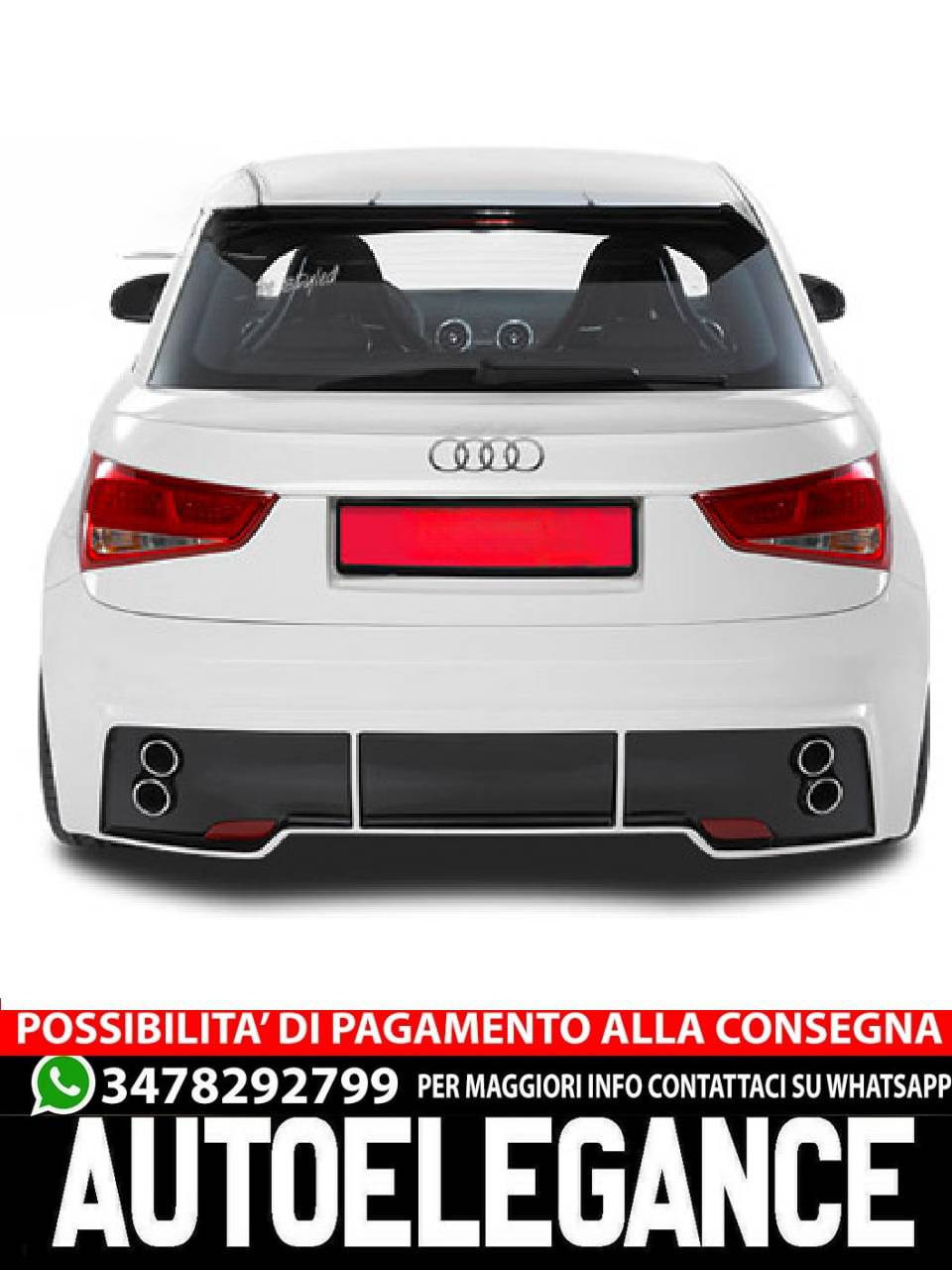Pannello posteriore portellone adattato all'Audi A1
