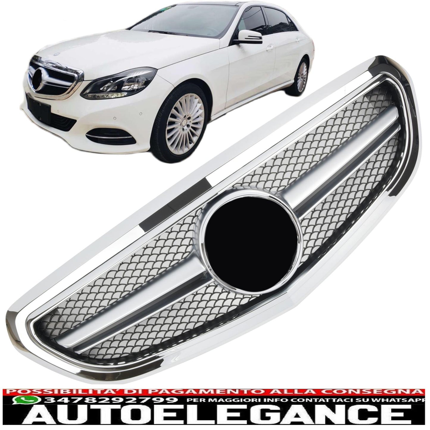griglia sport griglia radiatore adatto per mercedes w212 s212 e dal 2013 cromato-mostra il titolo originaletesto originalegrill sport kühlergrill passt für mercedes w212 s212 e ab 2013 chrom