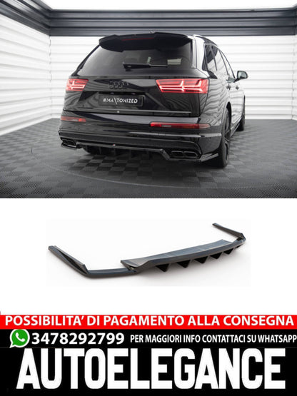 SPLITTER POSTERIORE CENTRALE (CON BARRE VERTICALI)adatto per  AUDI SQ7 MK2  2016-2019