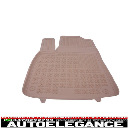Beige rubber mat suitable for audi q7 4m (2015-) q8 (2018-)