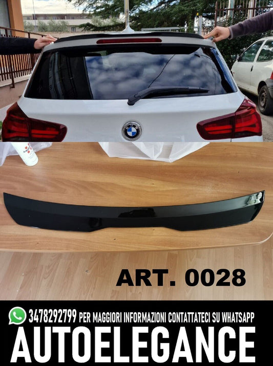 ALA SPOILER AGGIUNTICO PER BMW SERIE 1 F20 F21 M SPORT NERO LUCIDO ABS AUTOELEGANCERICAMBI