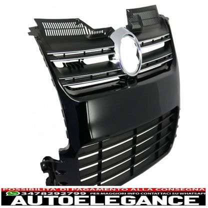 griglia anteriore adatta per vw golf 5 v (2003-2009) r32 design nera