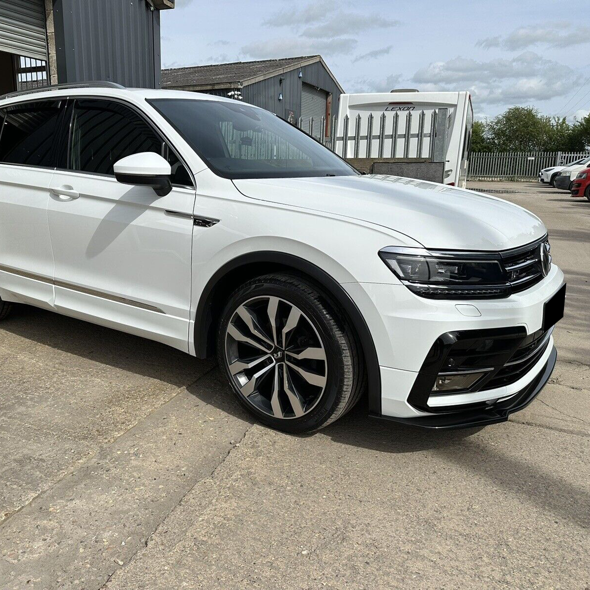 Splitter Anteriore VOLKSWAGEN Tiguan MK2 R-Line 2015-2020 Con ABE TÜV