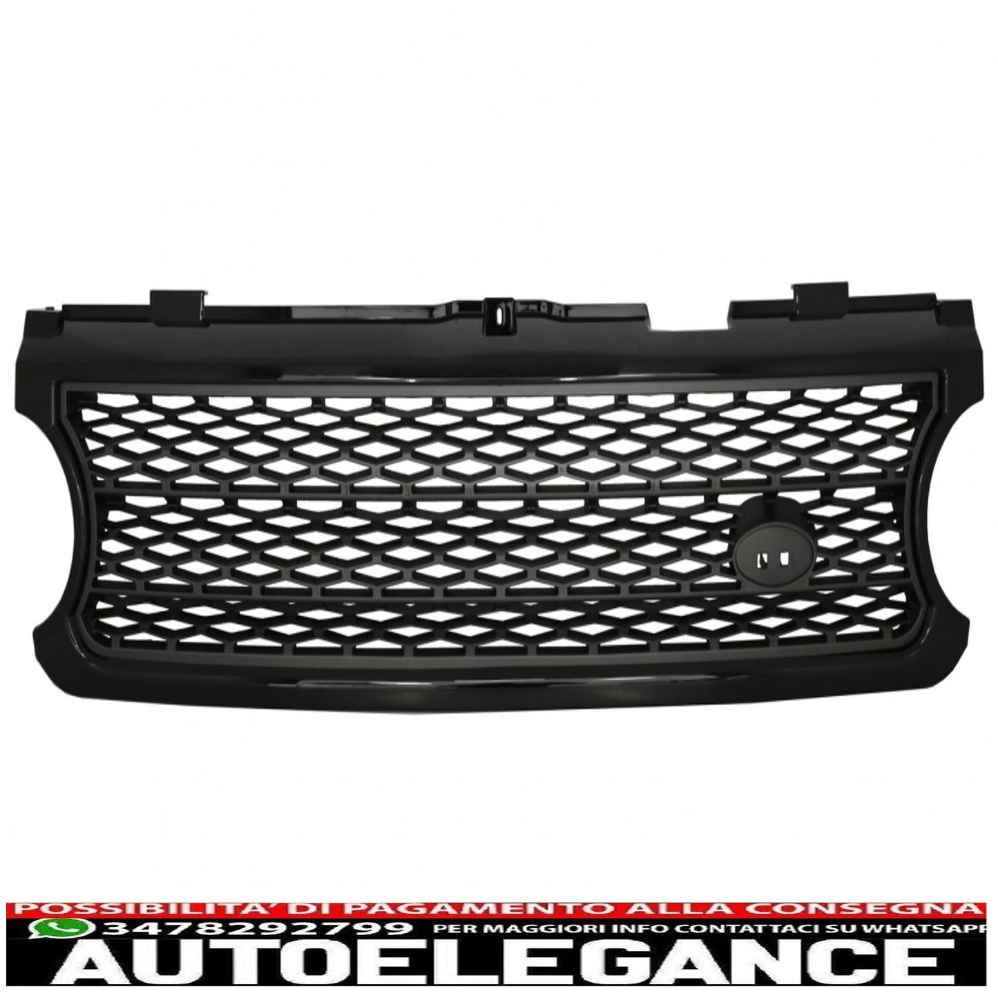 central grille and side vents suitable for land rover vogue iii l322 (2006-2009) black grey autobiography supercharged edition
