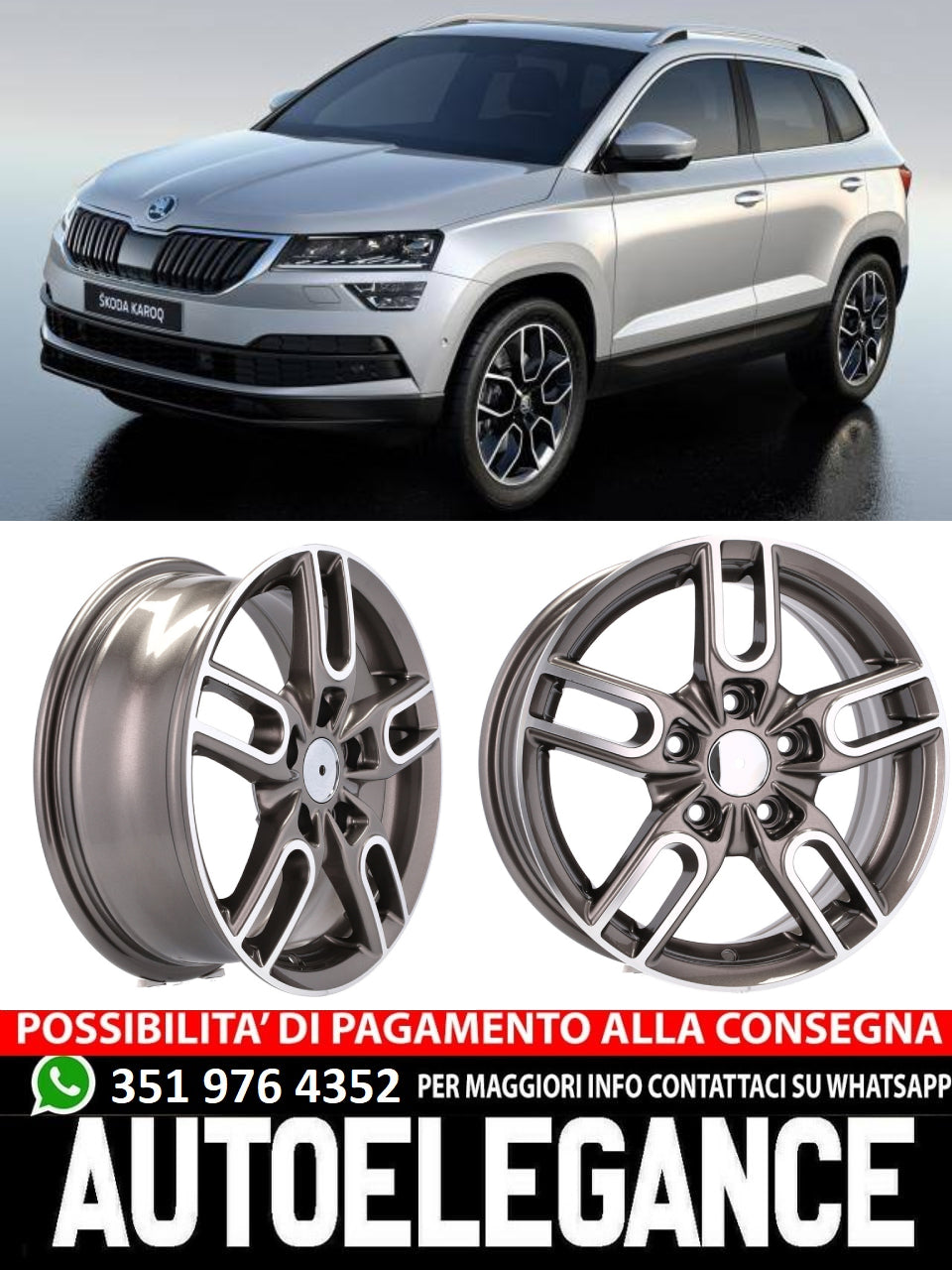 ALLOY WHEEL 15" Suitable for AUDI SEAT SKODA VW 