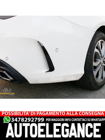 AMG LOOK FLICS AERO FLAPS NERO ADATTO PER MERCEDES W205 CLASSE C AUTOELEGANCERICAMBI