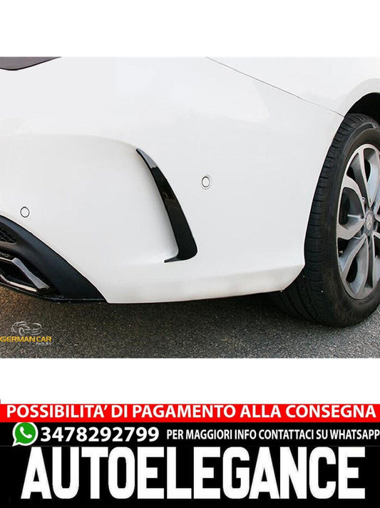 AMG LOOK FLICS AERO FLAPS NERO ADATTO PER MERCEDES W205 CLASSE C AUTOELEGANCERICAMBI