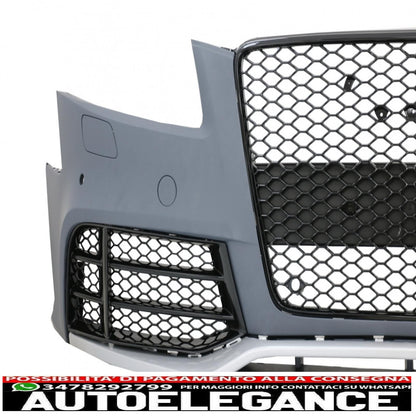 paraurti anteriore adatto per audi a5 8t pre restyling (2007-2011) design rs5