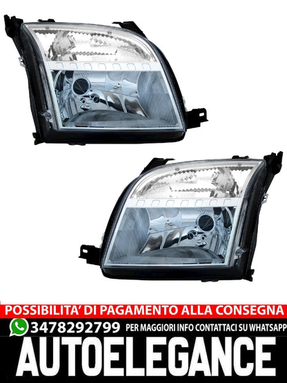 Set fari per Ford Fusion JU 2002-2005 Indicatore di direzione bianco LWR motore H4