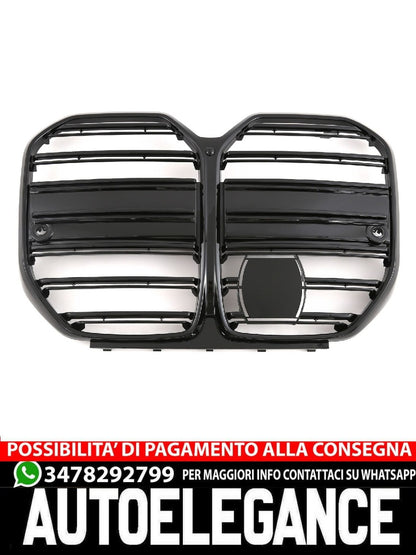 ADATTO PER BMW SERIE 4 G26 GRAN COUPE GRIGLIA SPORTIVA NERO LUCIDO