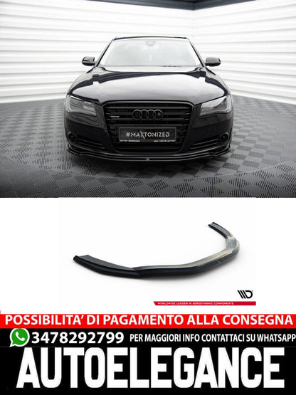 SPLITTER ANTERIORE ADATTO COMPATIBILE PER  AUDI A8 D4 (2009- 2013)