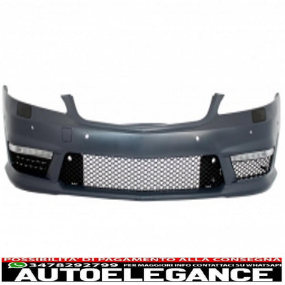 gruppo completo paraurti anteriore con griglia centrale adatto per mercedes classe s w221 (2005-2010) s63 s65 design e minigonne laterali versione corta