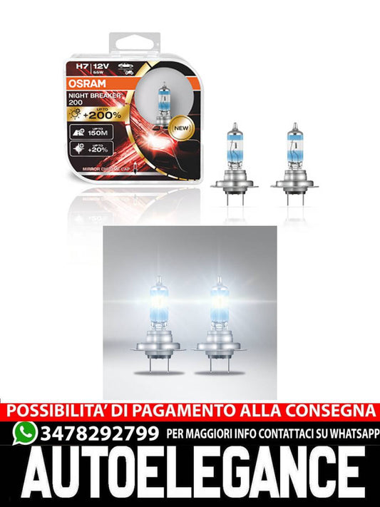 Osram H7 Night Breaker Laser 200 Next Generation 200% più di LUMINOSITÀ Pezzo 2