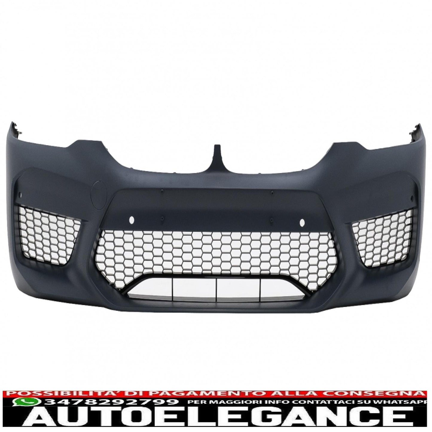 front bumper suitable for bmw 5 series g30 g31 limousine touring (2017-2019) with m5 design spoiler 
