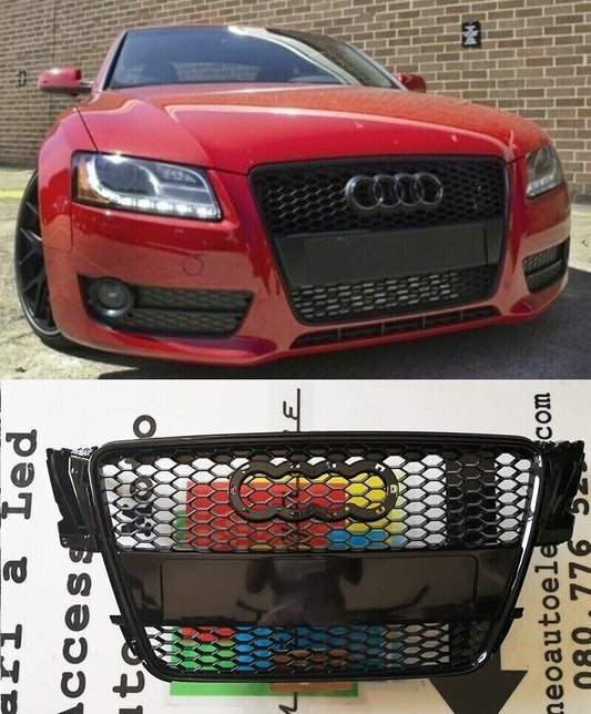GRILLE suitable for A5 2007 TO 2011 RS5 LOOK BLACK 0162