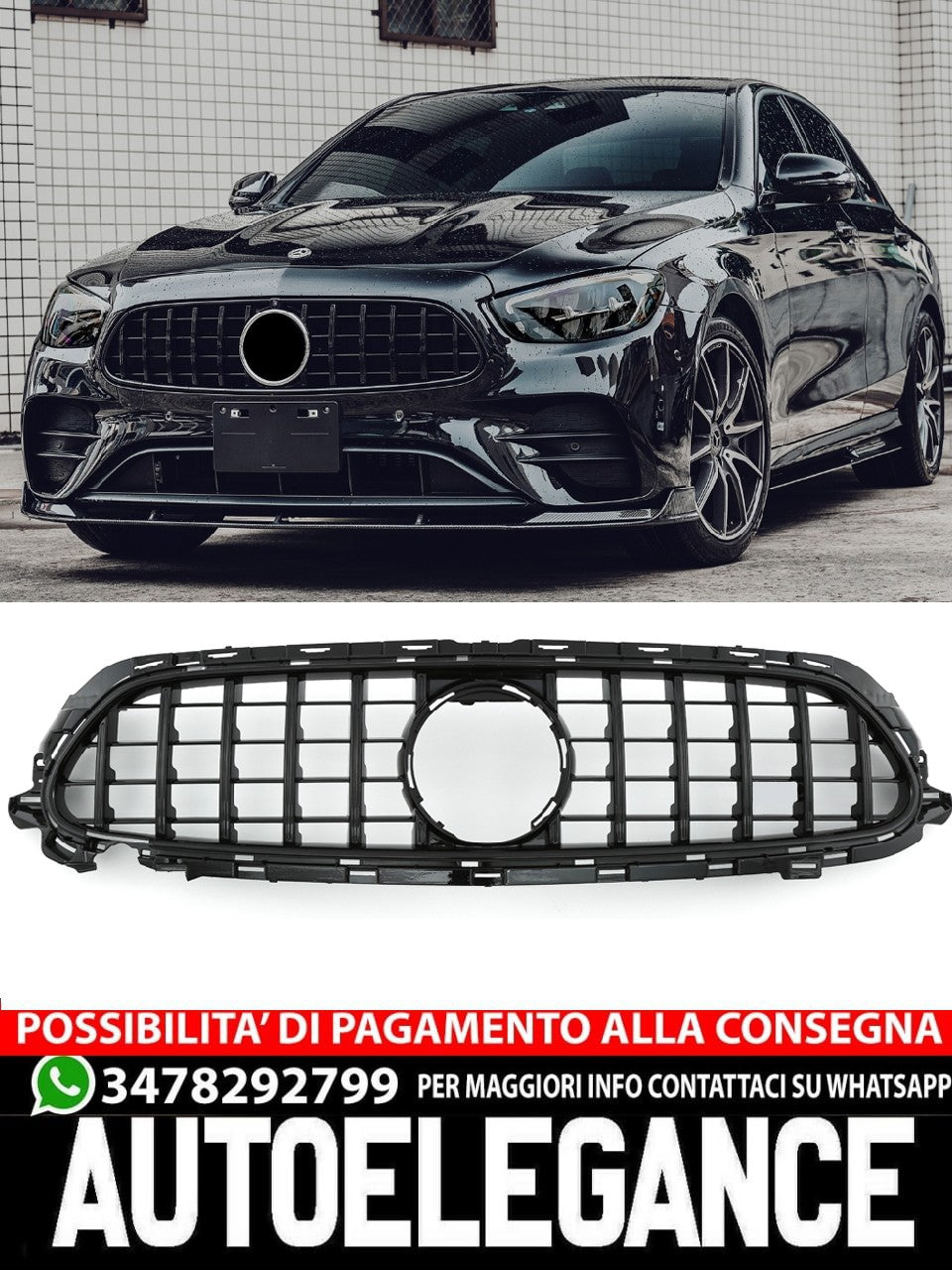 Griglia sportiva per Mercedes W213 FACELIFT PANAMERICANA GT AMG