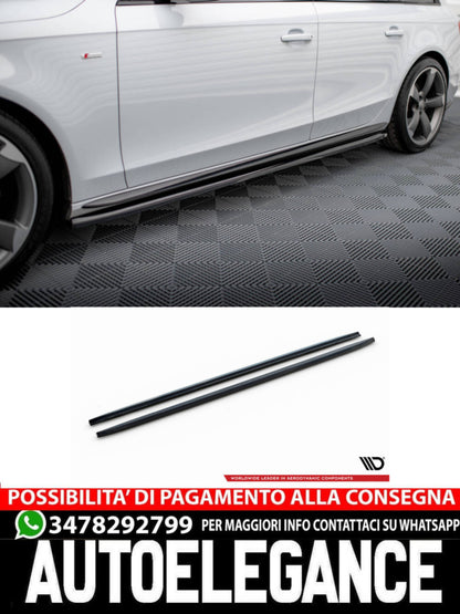 MINIGONNE LATERALI V.3 adatte per AUDI A4 / A4 S-LINE / S4 B8