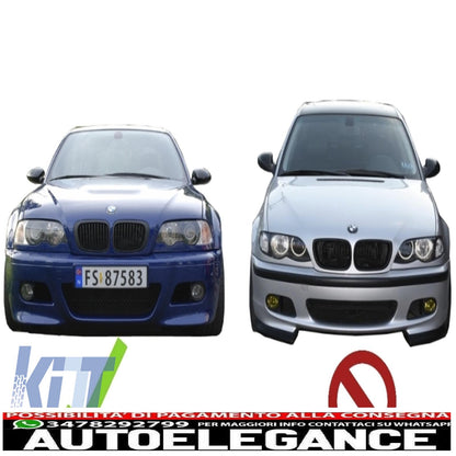 Coperchi condotti aria fendinebbia adatti per bmw serie 3 e46 (1998-2005) m3 h-design AUTOELEGANCERICAMBI