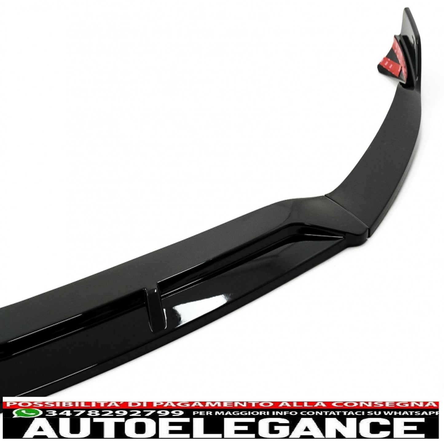 Front Bumper Spoiler Lip Fit For Mercedes A Class W177 V177 (2018-up) Piano Black 