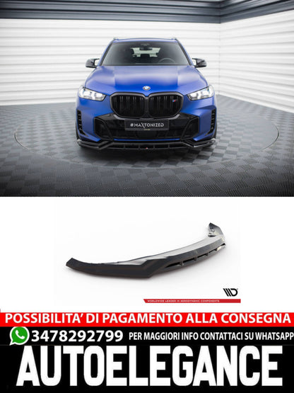 SPLITTER ANTERIORE ADATTO PER V.1 BMW X5 M-PACK G05 FACELIFT  (2023 - )