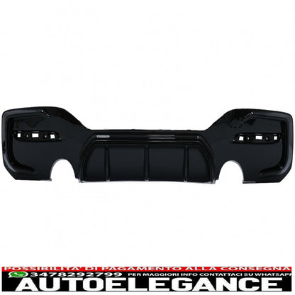 Spoiler per paraurti anteriore adatto per BMW Serie 1 F20 F21 LCI (2015-2019) con paraurti posteriore spoiler mantovana diffusore e estensioni minigonne laterali Hatchback M Sport Piano Black