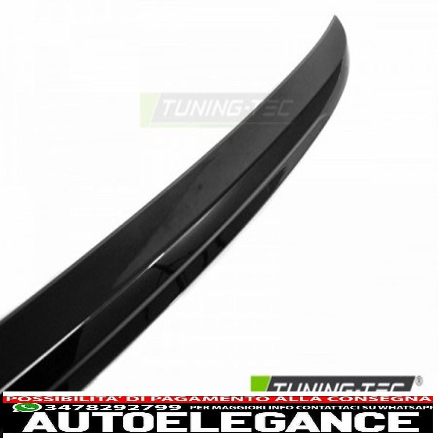 spoiler per bagagliaio stile sportivo nero lucido adatto per bmw e60 03-10
