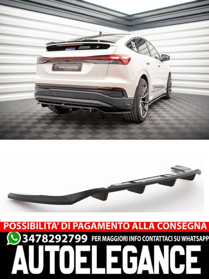 SPLITTER POSTERIORE CENTRALE (CON BARRE VERTICALI) adatto per AUDI Q4 E-TRON SPORTBACK MK1