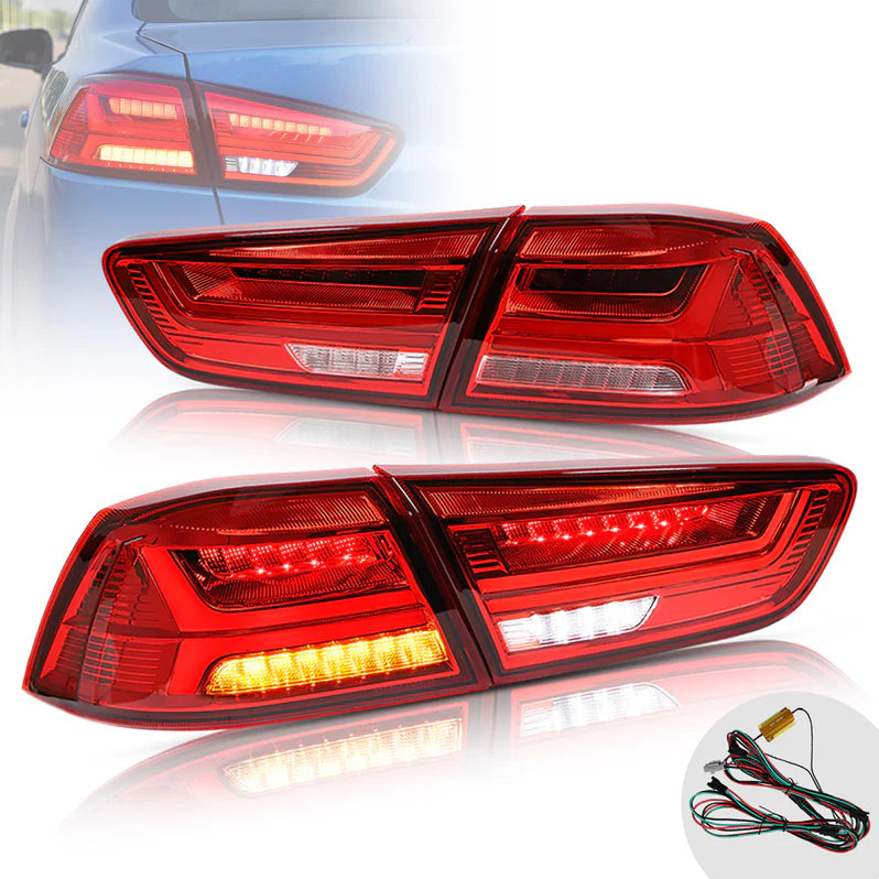 Luci posteriori a LED per Mitsubishi Lancer ed EVO X 2008-2021 (non adatte a Sportback/fortis/io) con animazione dinamica
