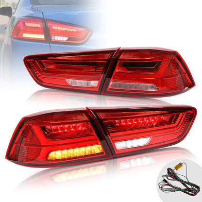 Luci posteriori a LED per Mitsubishi Lancer ed EVO X 2008-2021 (non adatte a Sportback/fortis/io) con animazione dinamica