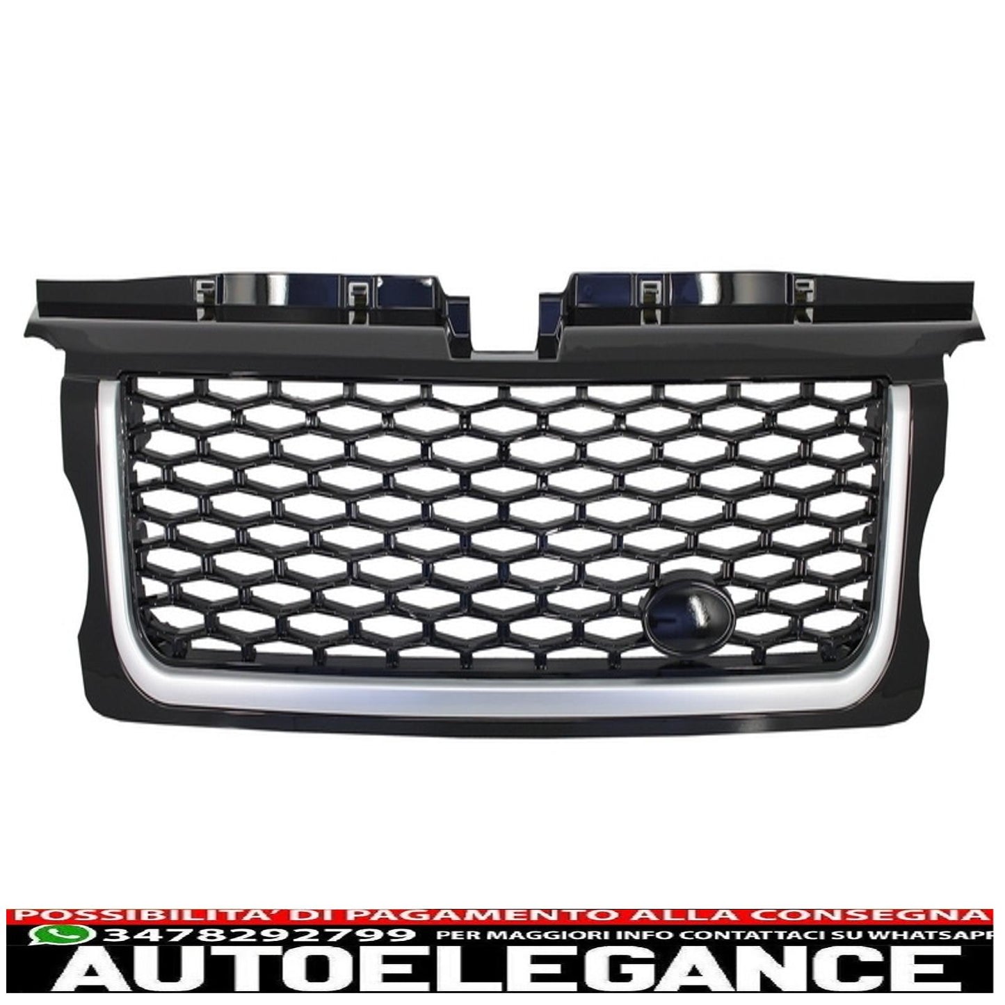 central grille and side vents group suitable for land rover range rover sport (2005-2008) l320 autobiography look all black edition