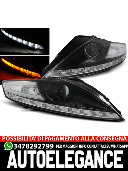 FARI NERI ADATTI PER FORD MONDEO 07.07-11.10 DAYLIGHT INDICATORE LED