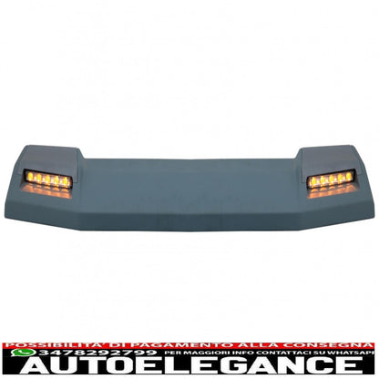 front roof spoiler suitable for mercedes g-class w463 (1989-2017) with dynamic led turn signals design 6x6