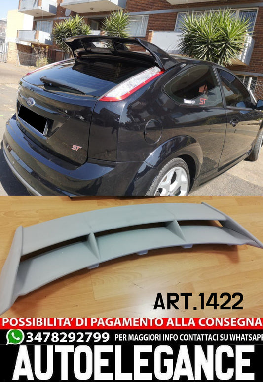 SPOILER TETTO ADATTO PER FORD FOCUS MK2 2004-2010 LOOK RS GREZZO