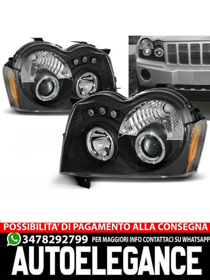 CHRYSLER JEEP GRAND CHEROKEE 05-08 ANGEL EYES NERO