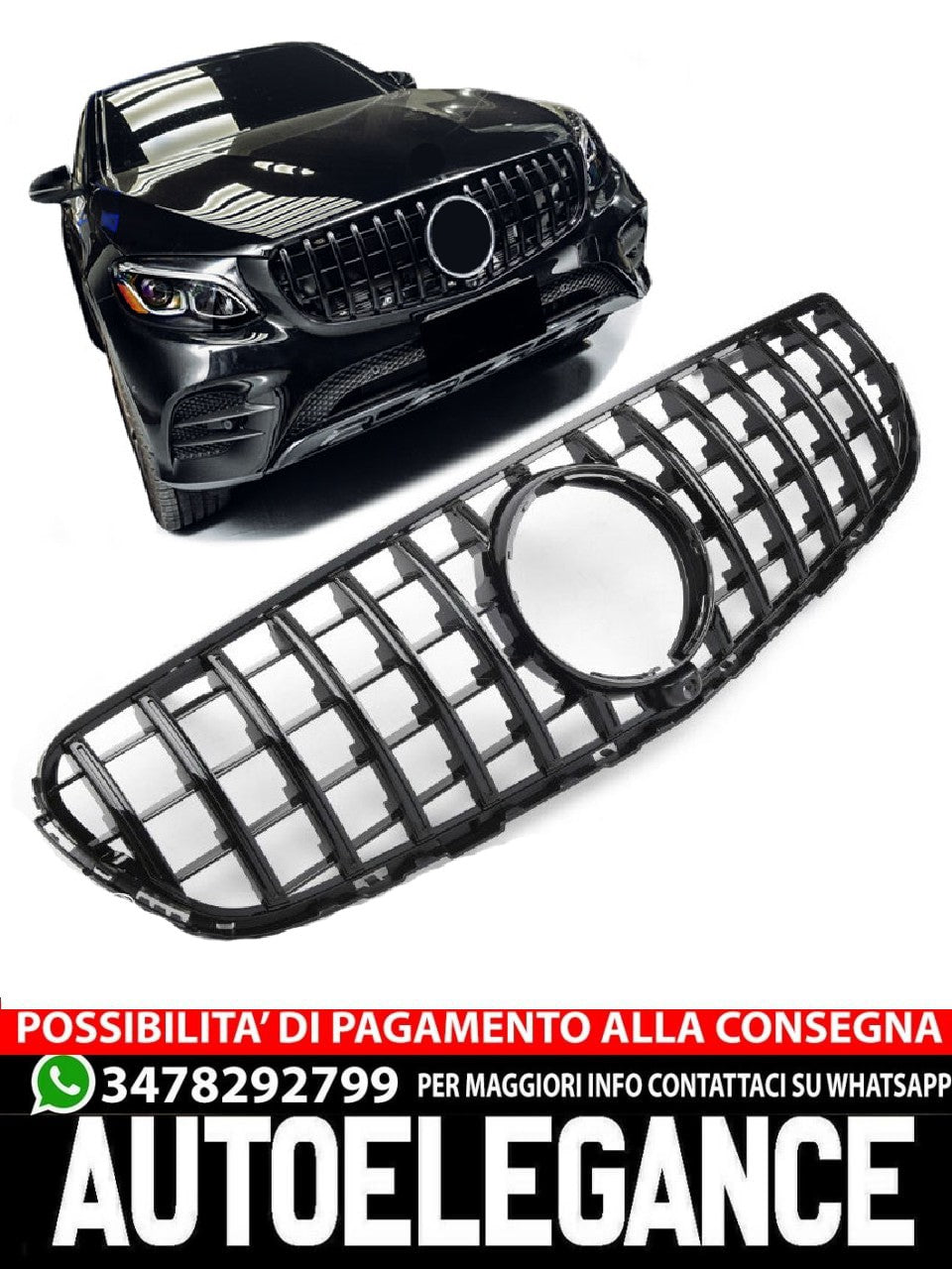 Griglia sportiva per Mercedes X253 Classe GLC in PANAMERICANA 360°