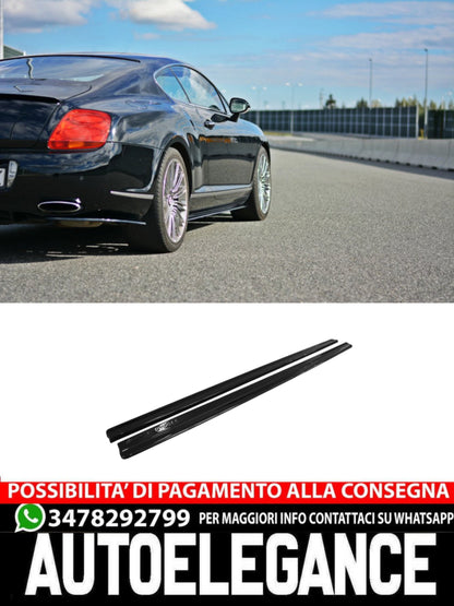 MINIGONNE LATERALI ADATTE PER  BENTLEY CONTINENTAL GT  2009-2012