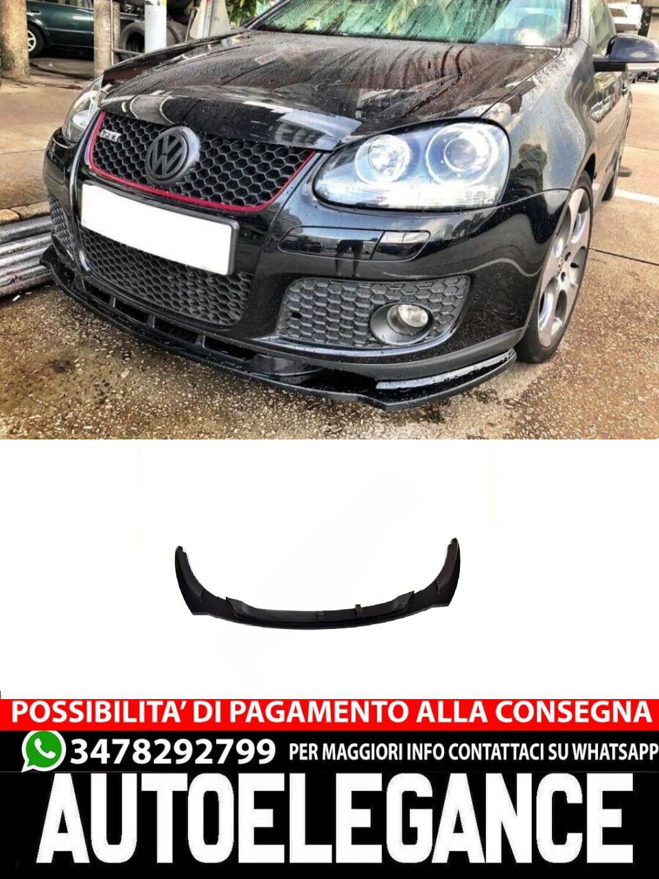 TUNING ABS front spoiler for VW Golf 5 GTI 2004-2008