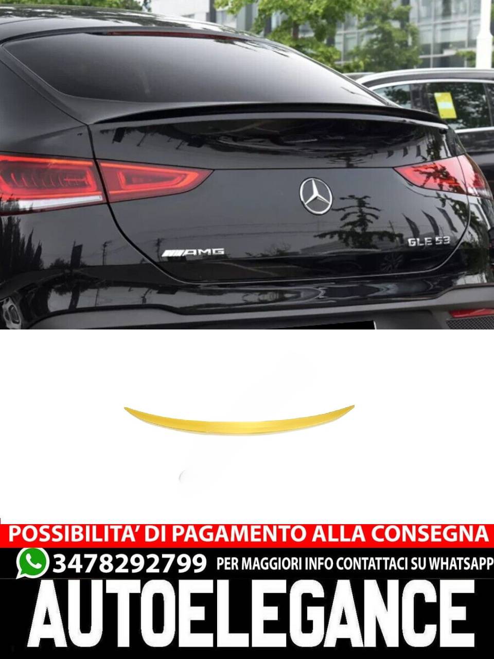 SPOILER suitable for Mercedes GLE AMG Coupe C167 2019+