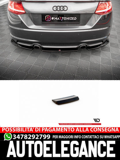 SPLITTER POSTERIORE CENTRALE adatto compatibile per AUDI TT S-LINE 8V  (2014-2018)