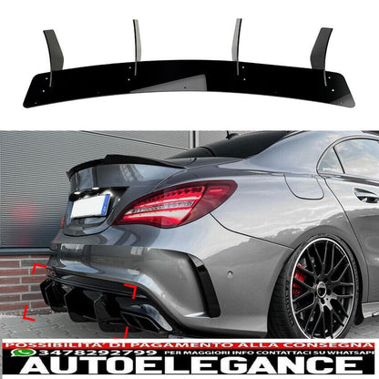 diffusore sottospoiler adatto per mercedes c117 x117 cla 45 amg (solo lifting)-mostra il titolo originaletesto originalediffuser unterspoiler passt für mercedes c117 x117 cla 45 amg (nur facelift)