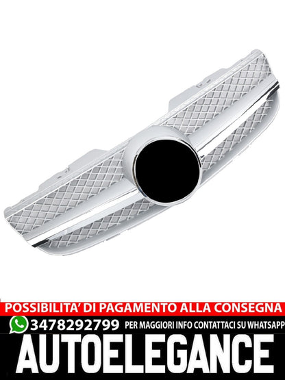Griglia sportiva per Mercedes R230 SL 2006-2008 cromata argento AMG LOOK